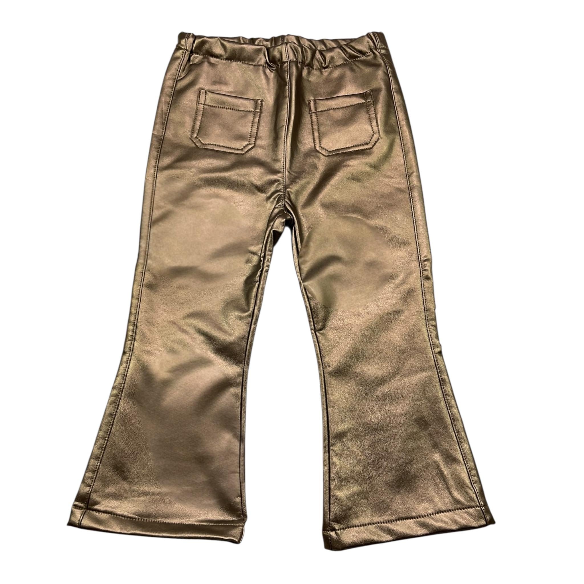 ZHOE & TOBIAH pantalone tinta unita modello a zampa Bronzo per Bambina ECL2X BRONZO ZHOE & TOBIAH 