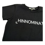 Hinnominate T-Shirt Girocollo Tinta Unita con Stampa per Bambina 3642M00032 NERO HINNOMINATE 