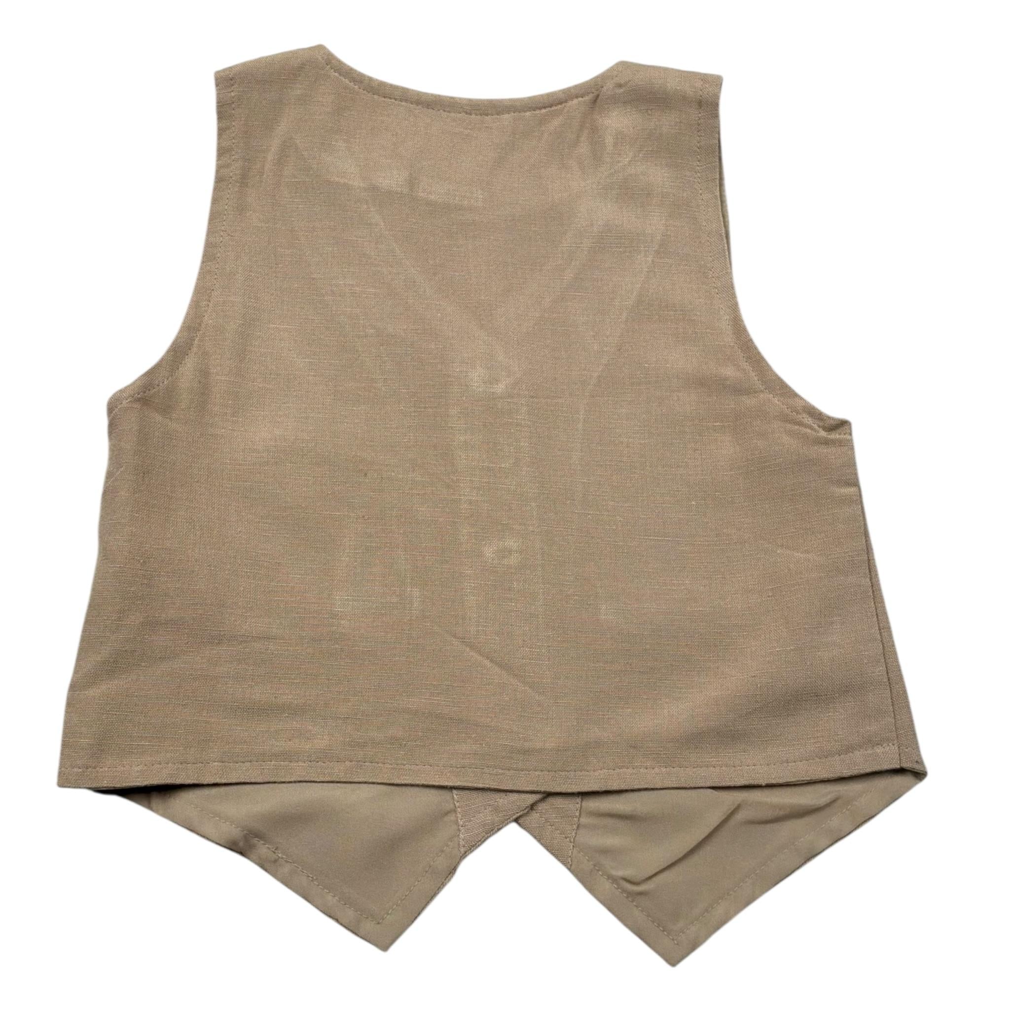 Name.It Gilet tinta unita Beige per Bambino 13200202 BEIGE NAME.IT 