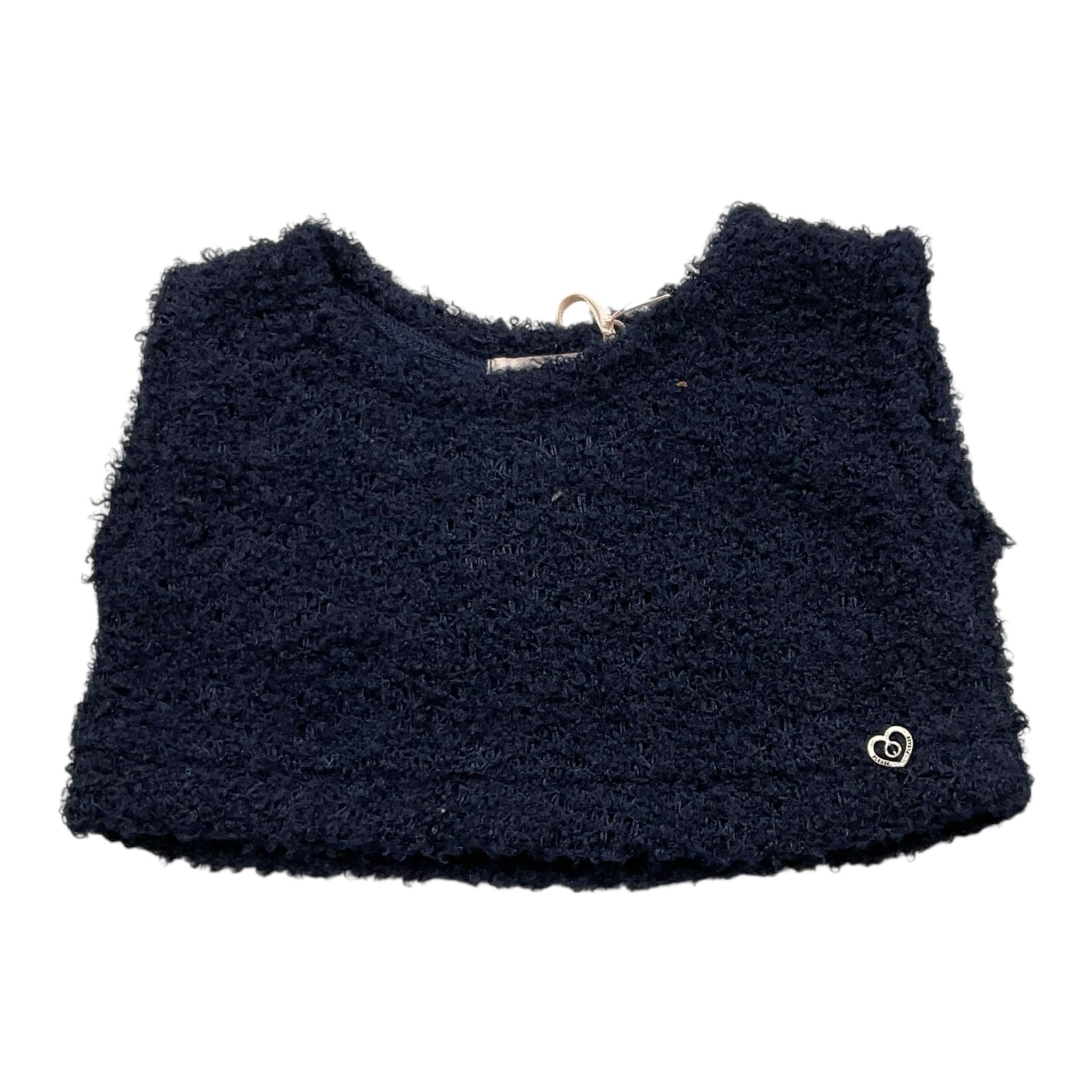 PLEASE gilet tinta unita Blu per Neonata MQ01230G65 BLU PLEASE 