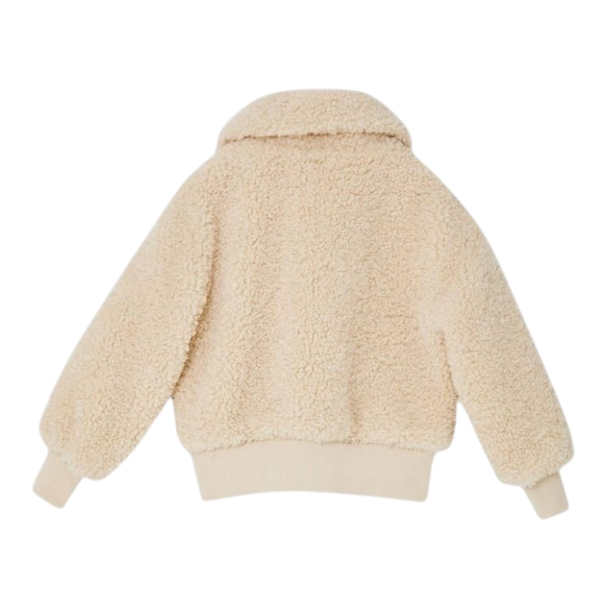 LIU JO pelliccia tinta unita con zip Panna per Bambina GF3042 PANNA LIU JO 