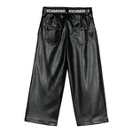 JOHN RICHMOND pantalone modello a palazzo in ecopelle con cintura Nero per Bambina RGA24021PAX NERO JOHN RICHMOND 