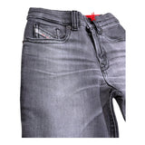 Diesel Jeans Tinta Unita con Girovita Regolabile per Bambino J00805 NERO DIESEL 