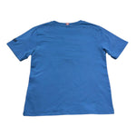 Saint Barth T-Shirt Girocollo Tinta Unita con Stampa per Bambino 01217L BLU SAINT BARTH 