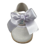 Indice Sandalo Tinta Unita con Fiocchi per Neonata 316 BIANCO INDICE 