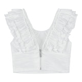 Fun & Fun Completo 2 Pezzi Top-Gonna Tinta Unita per Bambina FNCJSK00984 BIANCO FUN & FUN 