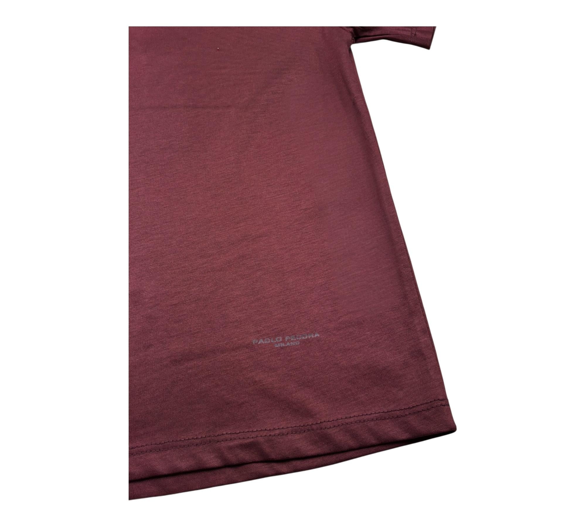 Paolo Pecora T-Shirt Girocollo Tinta Unita  per Bambino PP4219 BORDEAUX PAOLO PECORA 