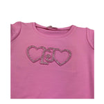 Liu Jo Abito Mezza Manica Tinta Unita con Logo per Neonata KA5017N ROSA LIU JO 