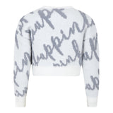 PINKO maglia tinta unita logata girovollo Bianco per Bambina F4PIJGJP019 BIANCO PINKO 