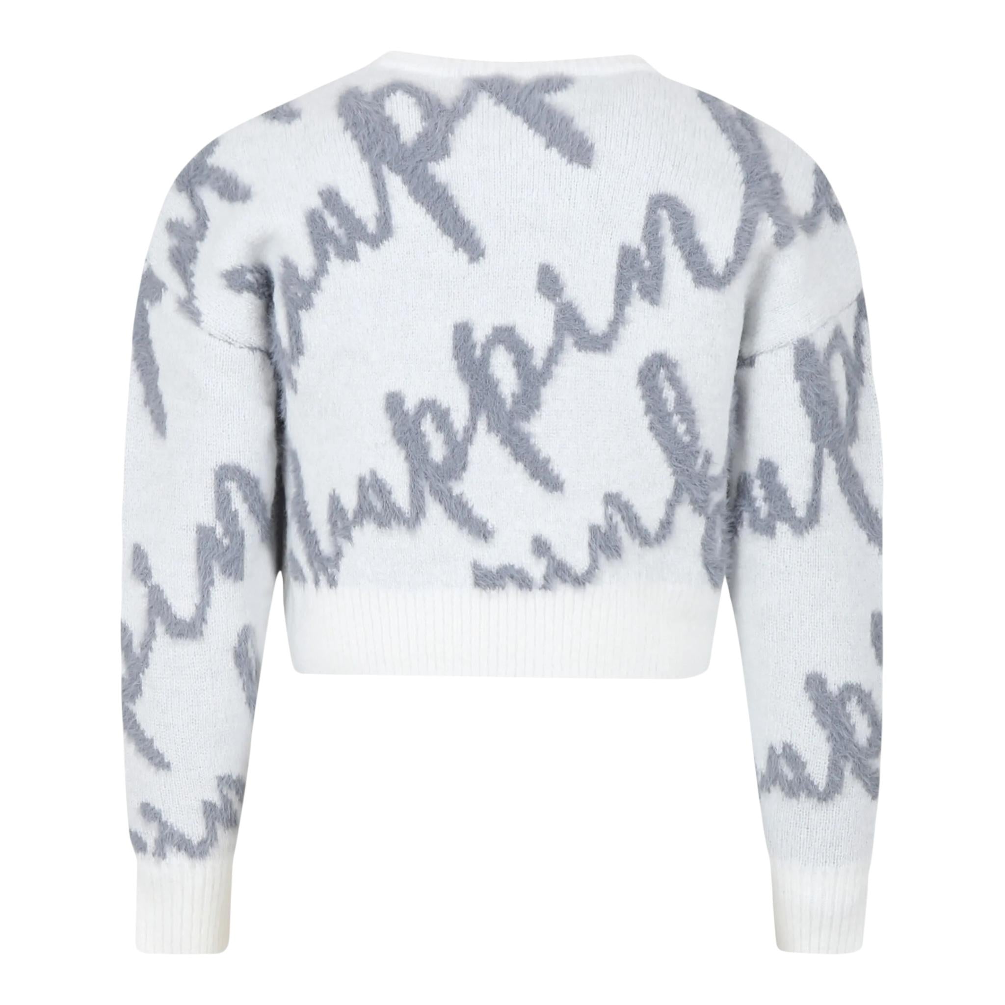 PINKO maglia tinta unita logata girovollo Bianco per Bambina F4PIJGJP019 BIANCO PINKO 