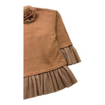 DIXIE felpa chiusa girocollo tinta unita con spille Marrone per Bambina LB17040G67X MARRONE DIXIE 