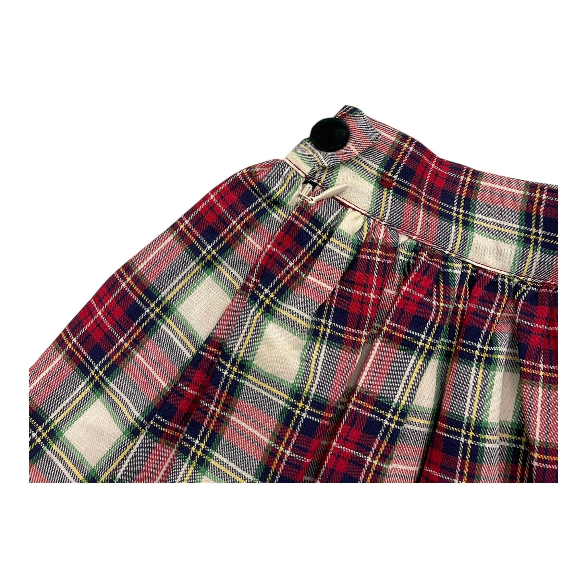 LA STUPENDERIA gonna tinta unita con girovita regolabile Rosso per Bambina TJGN44XX ROSSO LA STUPENDERIA 