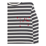 DOU DOU shirt girocollo fantasia a righe Grigio per Bambino DV8P50 GRIGIO DOU DOU 