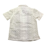 Antony Morato Camicia Tinta Unita con Fantasia Mezza Manica per Bambino MKSS00073 BIANCO ANTONY MORATO 