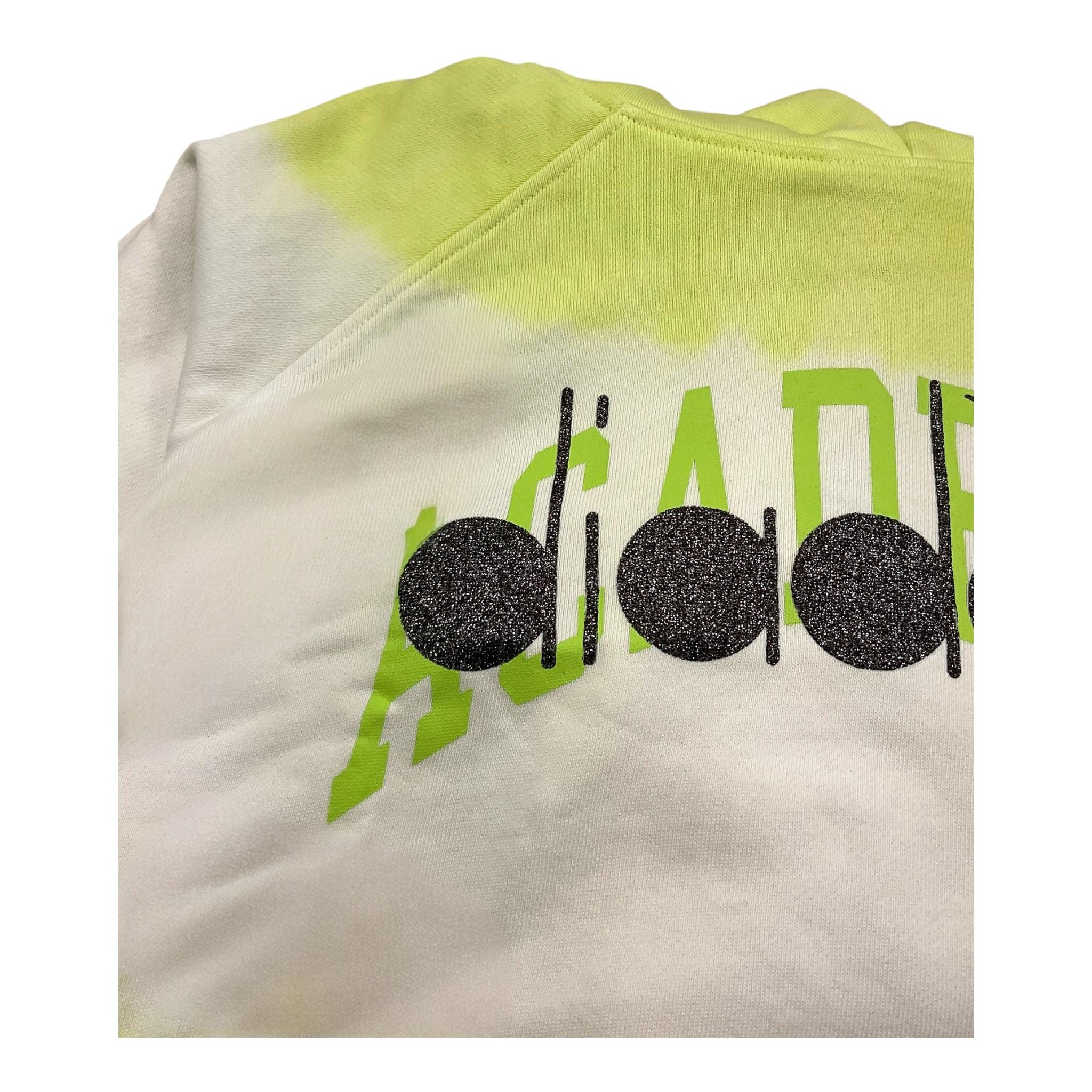 Diadora Felpa Chiusa con Cappucci Asimmetrica per Bambina S4DIJGHS110 VERDE DIADORA 