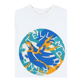 STELLA McCARTNEY t-shirt girocollo tinta unita con stampa Bianco per Bambino TV8S21 BIANCO STELLA McCARTNEY 