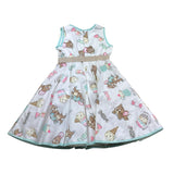 Monnalisa Abito Tinta Unita con Stampa Jerry per Neonata 315914 BIANCO MONNALISA 