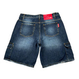 Patriot Bermuda In Denim Tinta Unita con Tasconi per Bambino PJ5S2SPCK42X BLU PATRIOT 