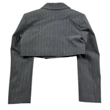 John Richmond Giacca Modello Crop Tinta Unita Doppiopetto per Bambina RGP26036GC GRIGIO JOHN RICHMOND 