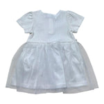 Moschino Abito Tinta Unita Mezza Manica per Neonata MDV0DB BIANCO MOSCHINO 