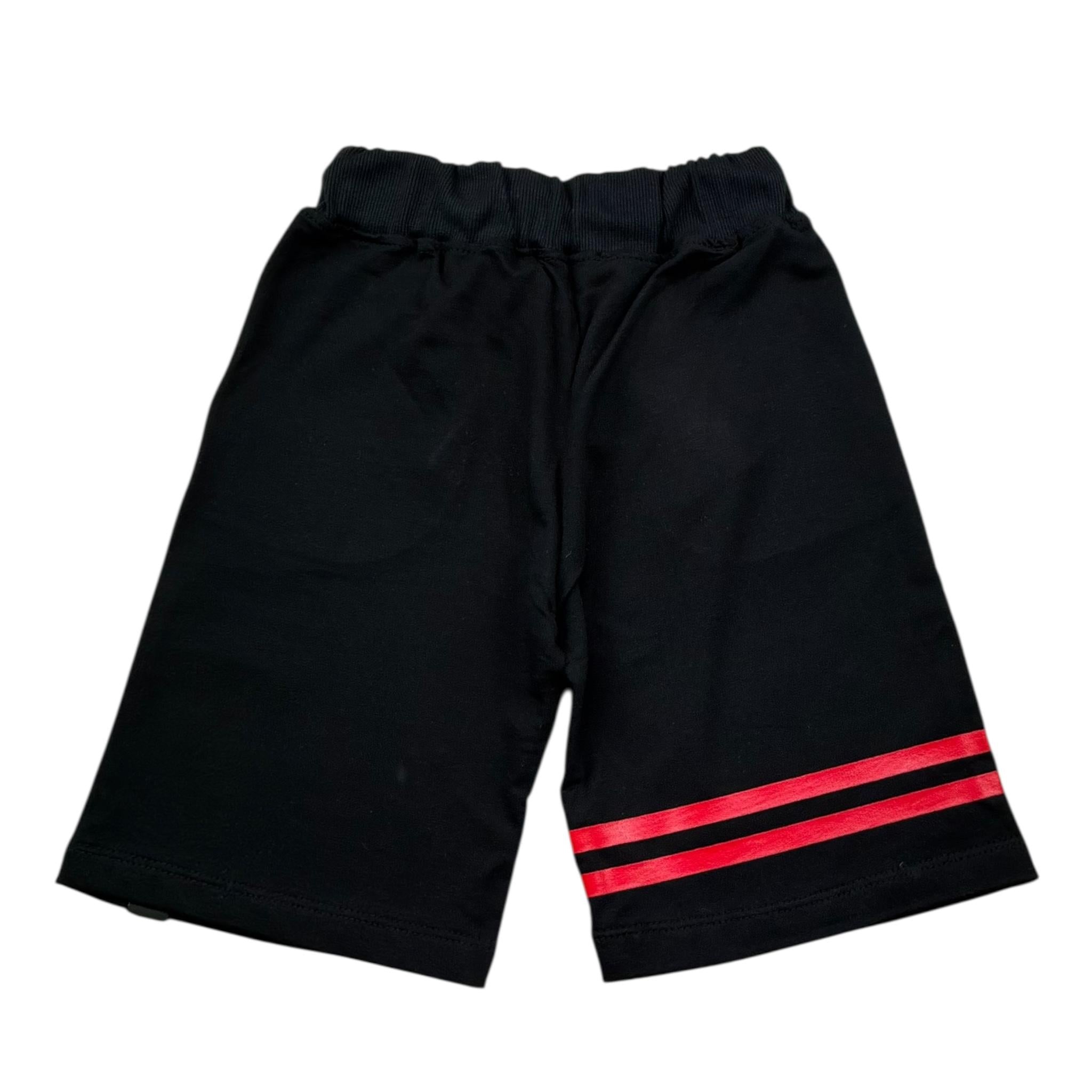 Zu+Elements Bermuda Tinta Unita con Stampe per Bambino ZU317 NERO ZU+ELEMENTS 