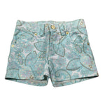 M+E' Short Tinta Unita con Fantasia  per Neonata UE1845X VERDE ACQUA M+E' 