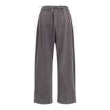 Dou Dou Pantalone Tuta Tinta Unita con Elastico In Vita per Bambina DW6R00 GRIGIO DOU DOU 