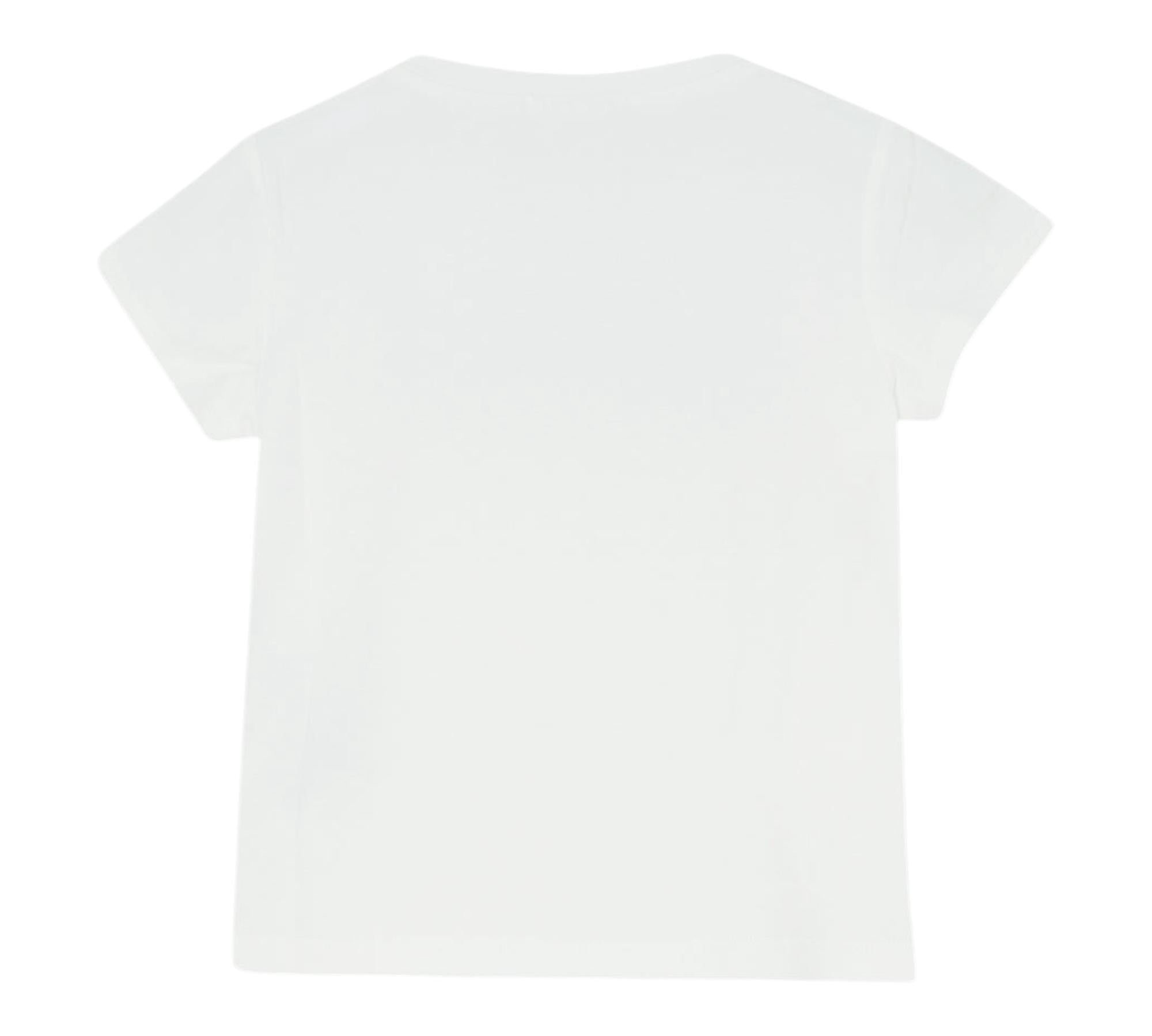 Liu Jo T-Shirt Tinta Unita con Brillantini per Bambina KA5095XX BIANCO LIU JO 