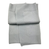 LITTLE BEAR coperta tinta unita con ricami Azzurro per Neonato 9100 AZZURRO LITTLE BEAR 