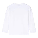 Paolo Pecora Shirt Girocollo Tinta Unita con Stampa per Bambino PP3845 BIANCO PAOLO PECORA 