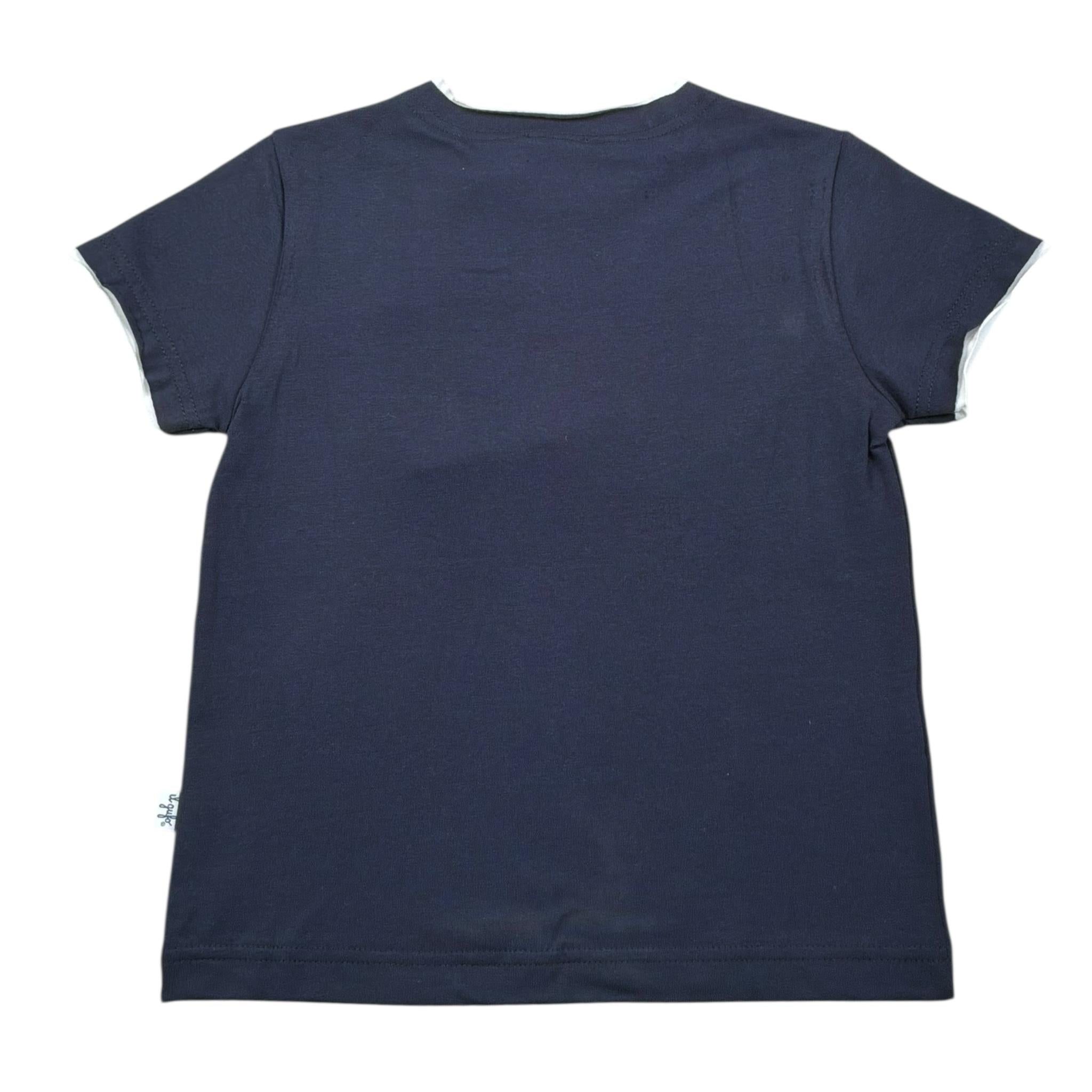 Il Gufo T-Shirt Girocollo Tinta Unita  per Neonato P25TS050MF032 BLU IL GUFO 