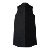 Maison Margiela Abito In Denim Tinta Unita per Bambina M60755 NERO MAISON MARGIELA 