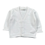 Lalalu' Cardigan Tinta Unita con Logo per Neonata MGL1P BIANCO LALALU' 
