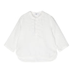 Il Gufo Camicia Manica Lunga Tinta Unita Collo Coreano per Bambino P25CL017L6006 BIANCO IL GUFO 