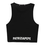 Patrizia Pepe Canotta Tinta Unita con Logo per Bambina 7M0808 NERO PATRIZIA PEPE 