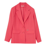 Liu Jo Giacca Tinta Unita con Bottoni per Bambina GA5029XX CORALLO LIU JO 