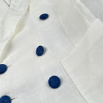 Emanuel Pris Giacca Tinta Unita con Bottoni per Bambino EGC1102R BIANCO EMANUEL PRIS 