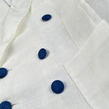 Emanuel Pris Giacca Tinta Unita con Bottoni per Bambino EGC1102R BIANCO EMANUEL PRIS 