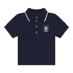 Timberland Polo Mezza Manica Tinta Unita con Logo per Neonato T05K52 BLU TIMBERLAND 