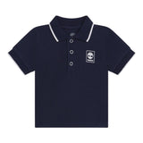 Timberland Polo Mezza Manica Tinta Unita con Logo per Neonato T05K52 BLU TIMBERLAND 