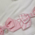 Ninnaoh Set 3 Pezzi Lenzuola Tinta Unita con Applicazioni per Neonata E22LE2 BIANCO NINNAOH 