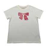 Saint Barth T-Shirt Girocollo Tinta Unita con Stampa per Bambina ELLY0001 PANNA SAINT BARTH 