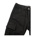 DANIELE ALESSANDRINI jeans tinta unita con girovita regolabile Nero per Bambino 1291P00023XX NERO DANIELE ALESSANDRINI 