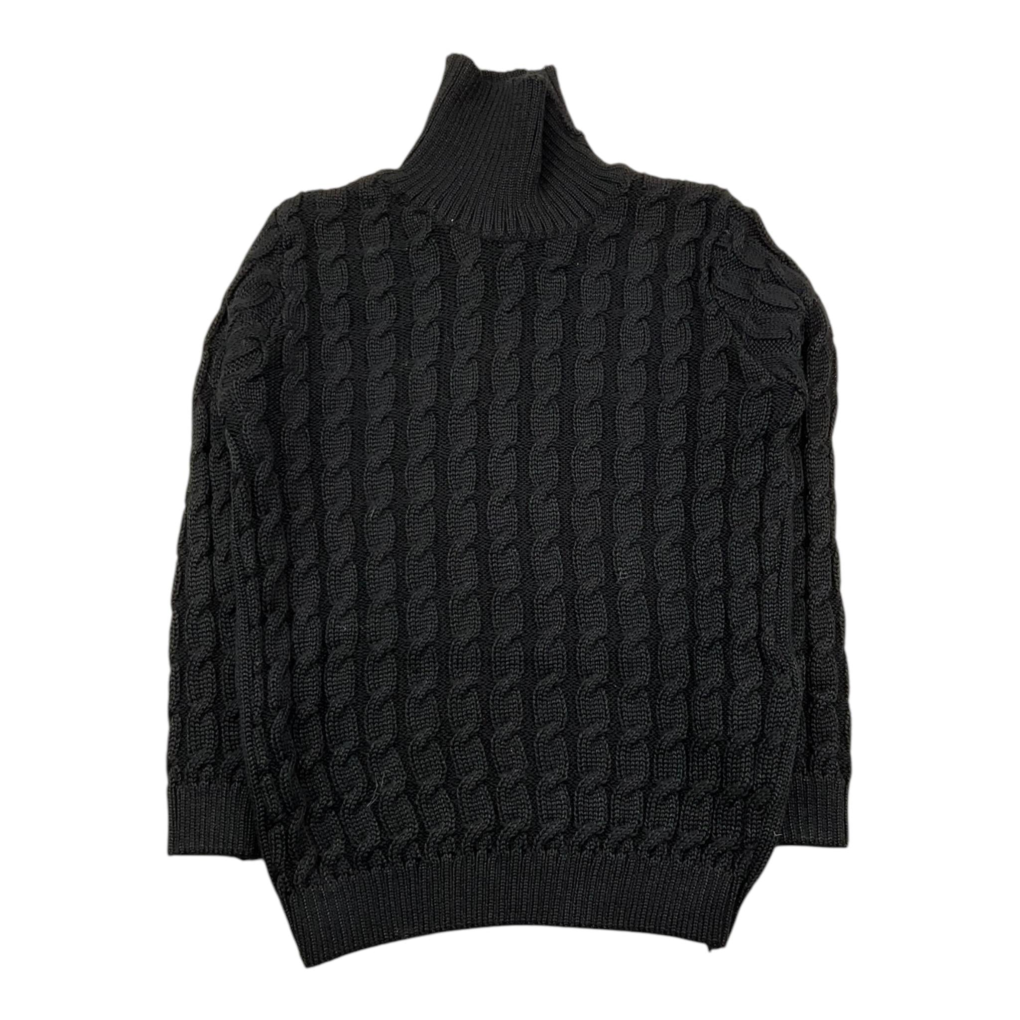 NUPKEET maglia collo alto tinta unita Nero per Bambino 4DNK419 NERO NUPKEET 