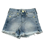 M+E' Short In Denim tinta unita con Girovita Regolabile Azzurro per Neonata UE1691 AZZURRO M+E' 