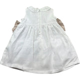 Le Bebe Abito Giromanica Tinta Unita con Fiocchi per Neonata LBG6281 BIANCO LE BEBE 
