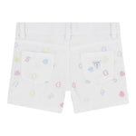 Guess Short Tinta Unita con Ricami per Neonata K5GD15WH630 BIANCO GUESS 
