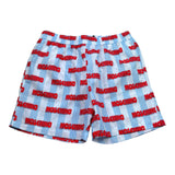 Moschino Costume Bicolore con Fantasia A Righe per Bambino HML01L BIANCO/AZZURRO MOSCHINO 