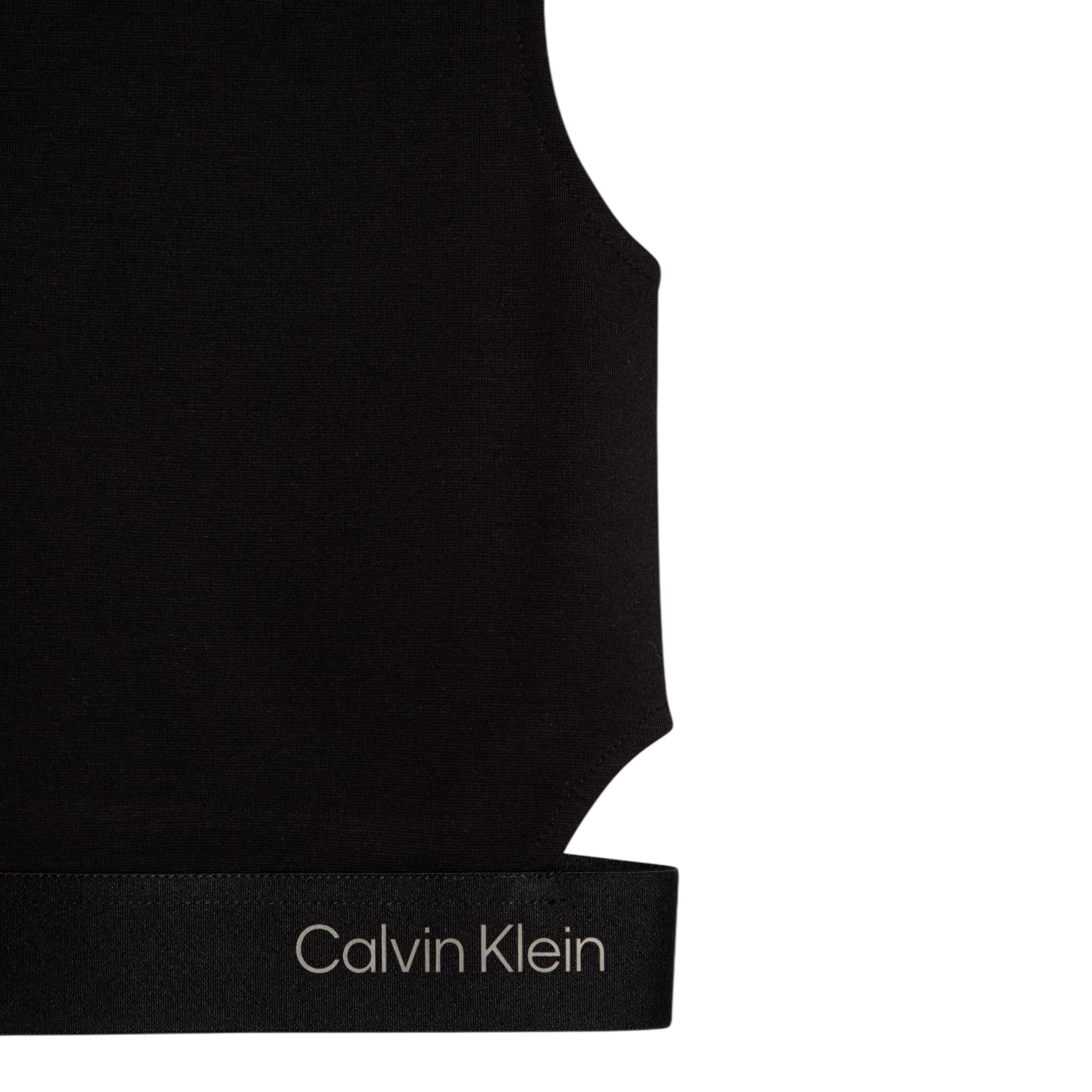 Calvin Klein Top Giromanica Tinta Unita per Bambina IG0IG02869XX NERO CALVIN KLEIN 