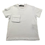 I'M BRIAN t-shirt girocollo tinta unita con taschino Bianco per Bambino TS3140JX BIANCO I'M BRIAN 